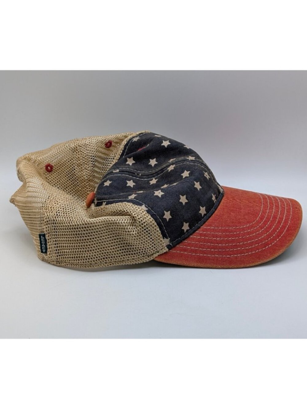 Sandbar Legacy Hat Cap Snapback USA Flag Stars Mesh Anna Maria Island Florida - Picture 3 of 5